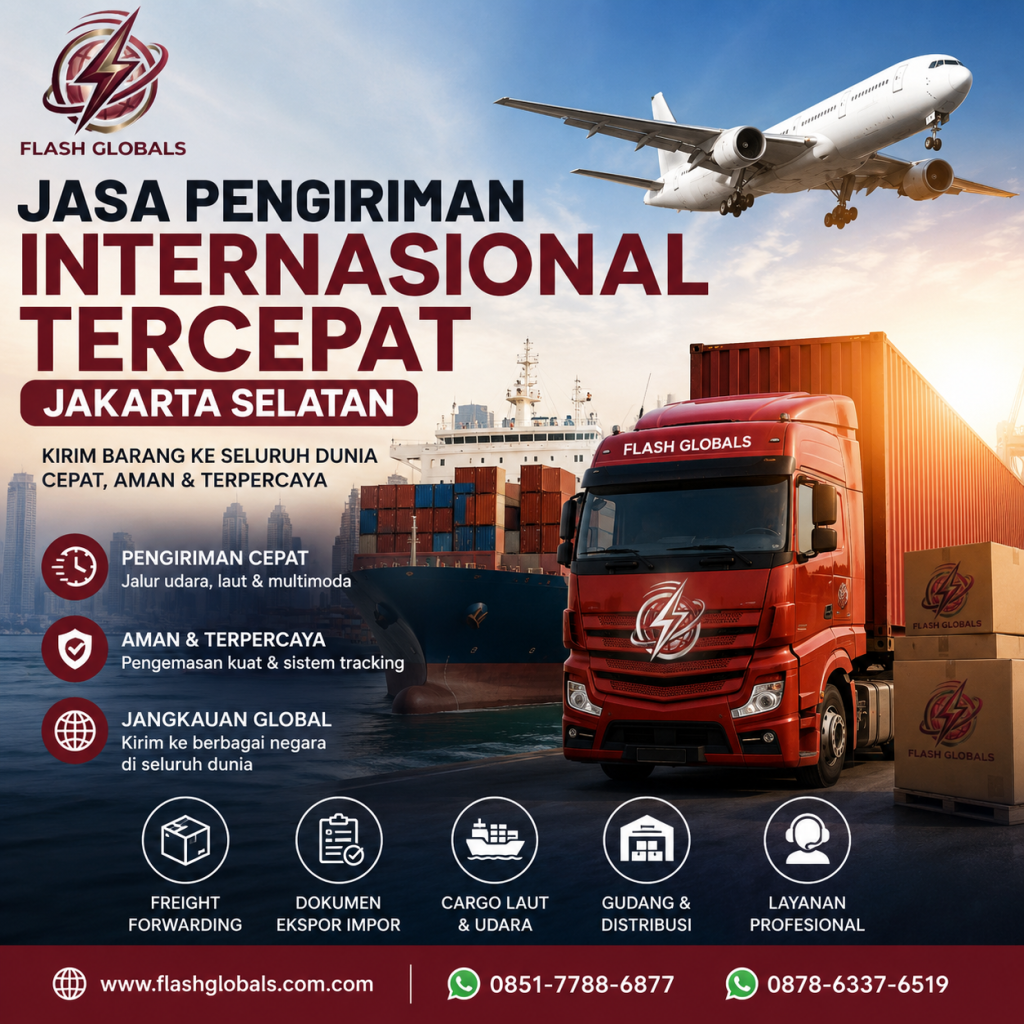 Jasa Pengiriman Internasional Tercepat Jakarta Selatan