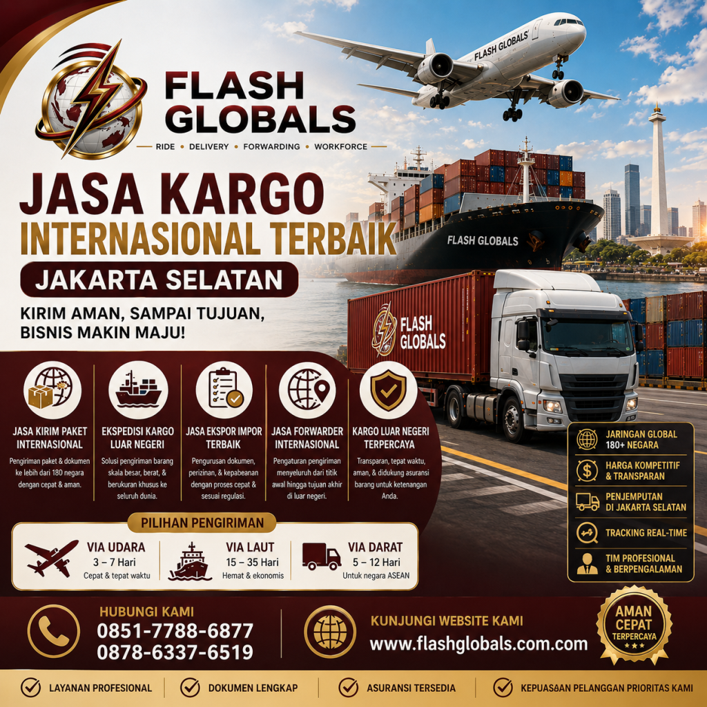 Jasa Kargo Internasional Terbaik Jakarta Selatan