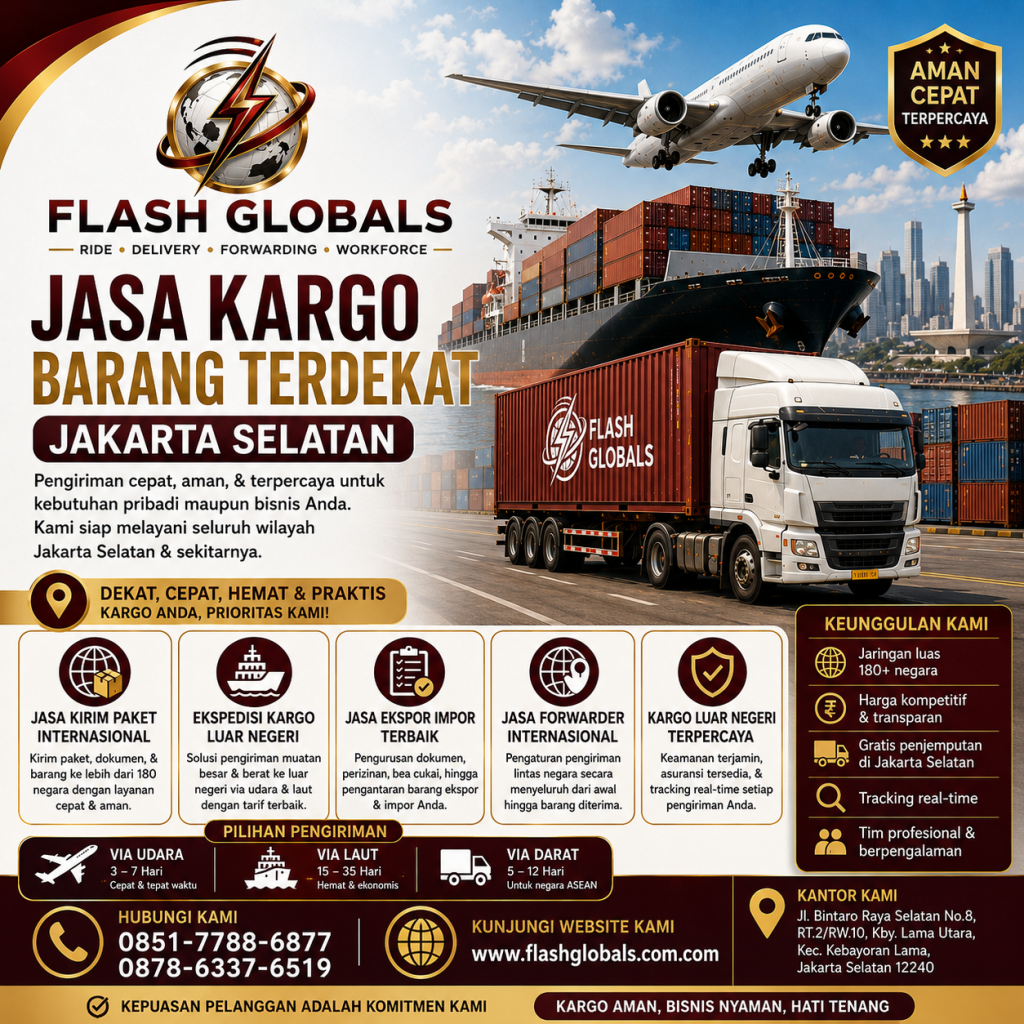 Jasa Kargo Barang Terdekat Jakarta Selatan